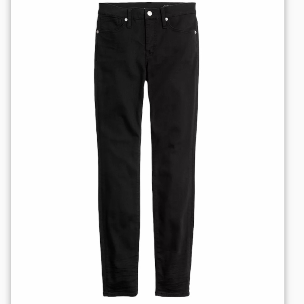 Madewell Petite 9" Mid-Rise Skinny Jeans in Lunar Wash TENCEL™ Denim Black J6550 - Picture 5 of 12